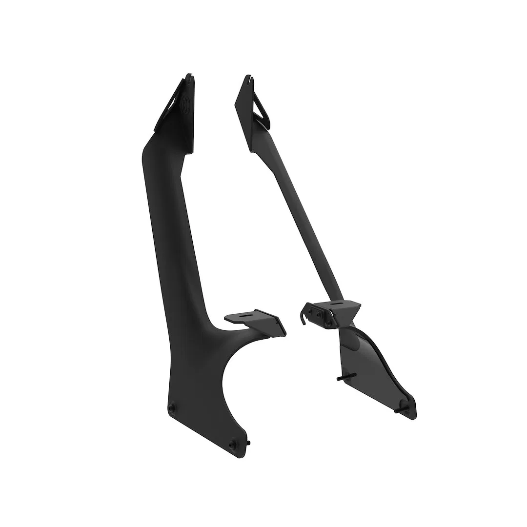 7328 – KC HILITE Light Bar Mounting Kit, Overhead Windshield Mount To Mount 50 Inch Light Bar Powder Coated Black Ste...